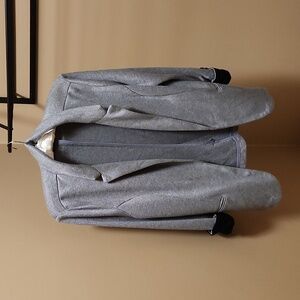 Skies Are Blue Gray Relaxed Blazer, Size XL